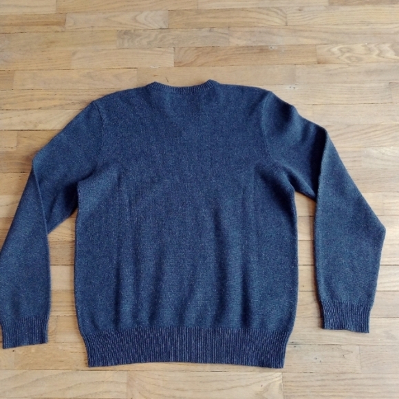 Polo Ralph Lauren 100% Lambs Wool Sweater Size L Purple Long Sleeve Vintage - Picture 3 of 8